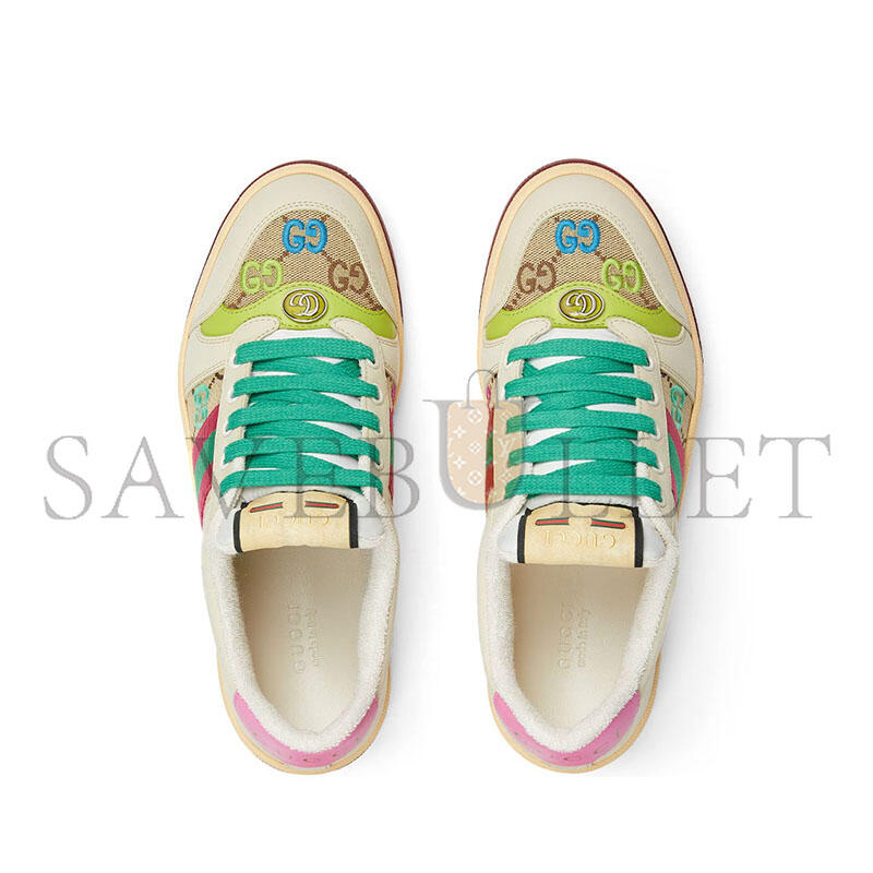 GUCCI SCREENER GG EMBROIDERY SNEAKERS 838873